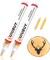 Wood Burning Pen Kit, 2 PCS Scorch Pens Equipped with 2 PCS Replacement Oblique Tip, Chemical Wood Burner Set, Suitable for Beginners of DIY Wood Burning Projects